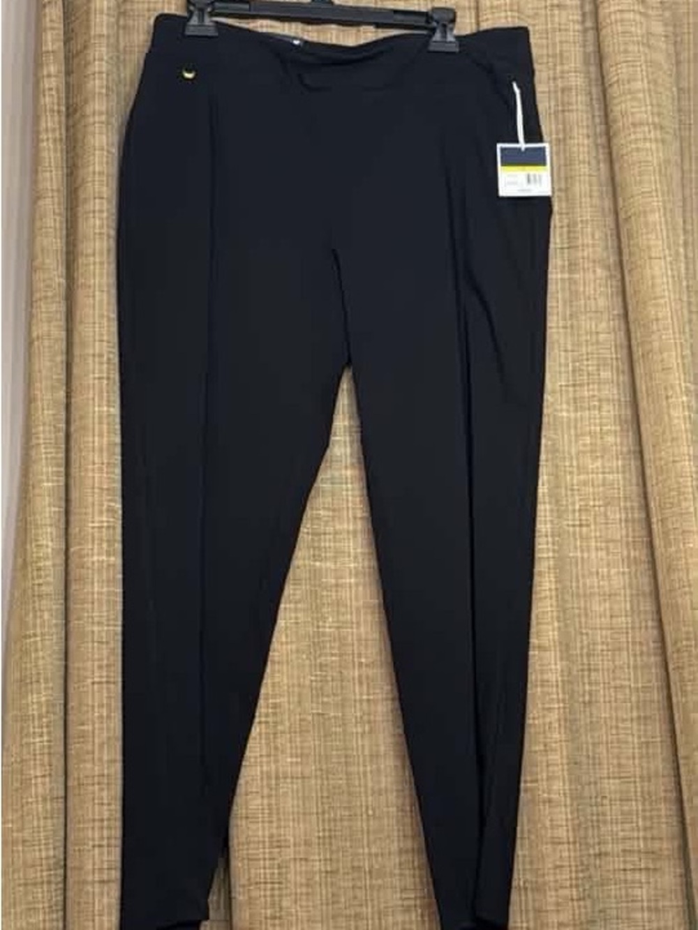 Kari Blue Brand Slim Black Ponte Knit Women's Pants New with tag size 14